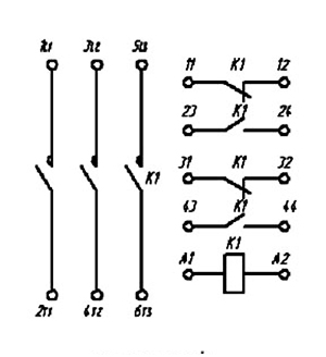 Электрическая схема пускателя ПМ12-100-110