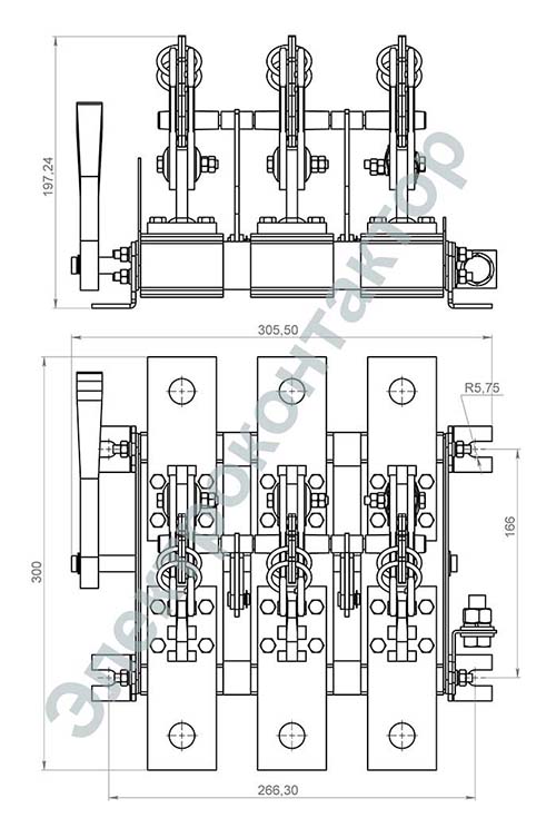 Рубильник РЕ 19-41 1000А - купить по низкой цене