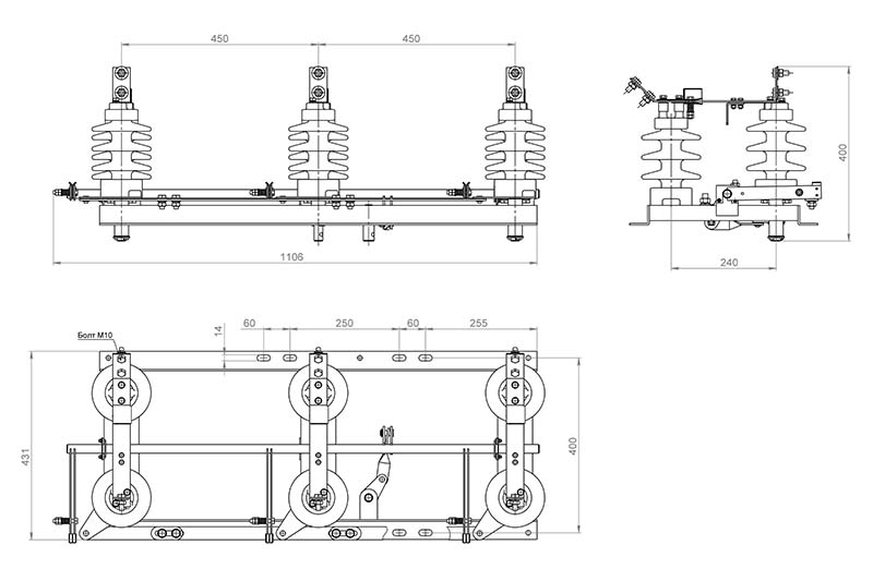 РЛНД-1-10 200 УХЛ1. Чертеж