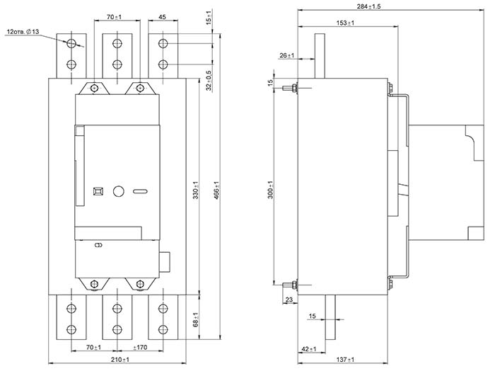 Выключатель ВА-5541 1000А - купить по низкой цене